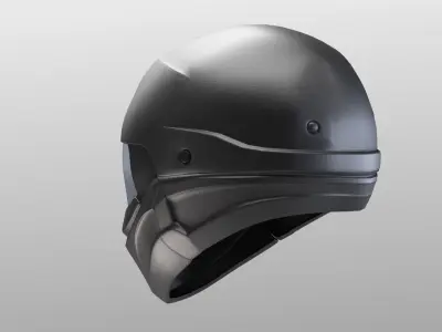 Motorcycle helmet 3D model