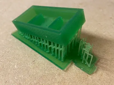 Model Railway Oil Tank with Brick Bund 3D print model