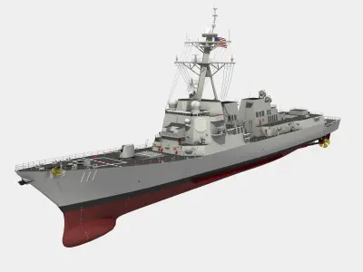 USS SPRUANCE-ARLEIGH BURKE 3D model