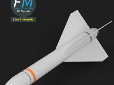 AGM-62 Walleye missile 3D model