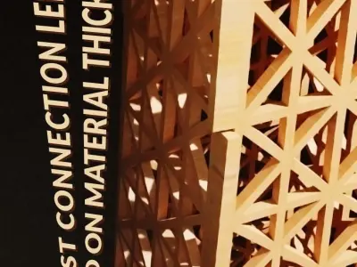 Eiffel Tower CNC Model 3D model