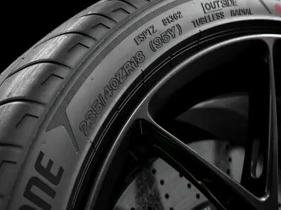 Bridgestone Potenza Sport 235 40 R18 3D model