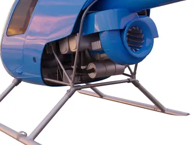 private helicopter 3D model