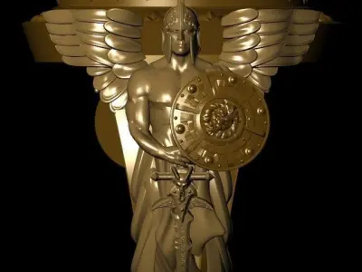 warrior ring 3D print model