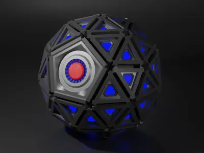 Electro Magnetic Pulse  Grenade 3D model