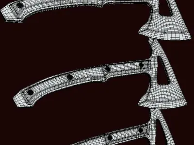 Hatchet Low-poly 3D model