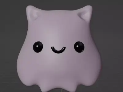 Kitten ghost Free 3D model