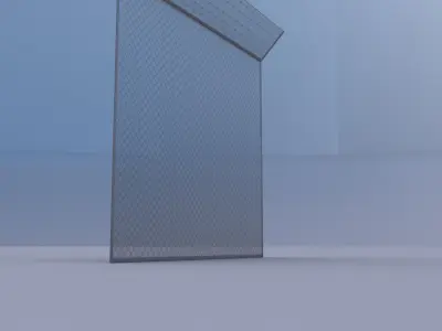 Fance 01 Low-poly 3D model