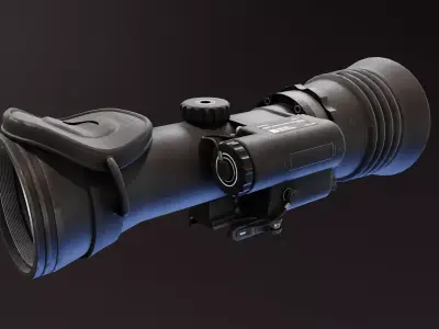 Nova A600 Night Vision Scope Low-poly 3D model