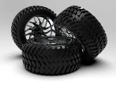 TIS 544C Chrome Wheel 3D model