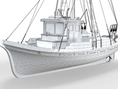 Monterey Clipper Fishing Boat 3D model