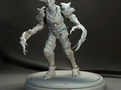Krux - Creature 3D Print Character  ZTL OBJ STL 3D print model