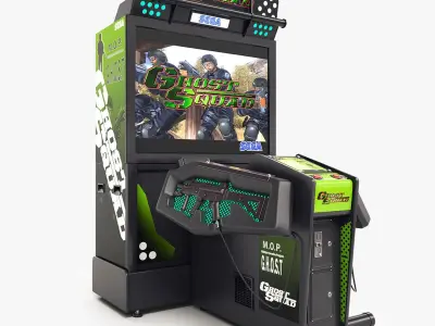12 Arcade Machines 3D model purchase