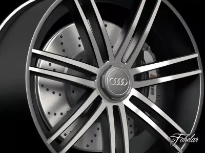 Audi R8 rim 3D model