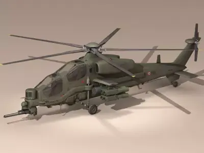 Agusta A129 Mangusta textured 3D model