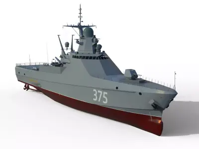 Project 22160 patrol ship 3D model