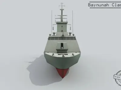 3D Baynunah class ship 3D model