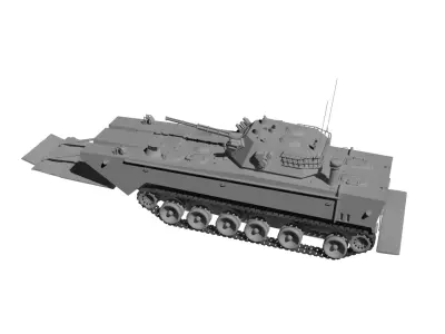 PLA ZBD-05 amphibious fighting vehicle 3D model
