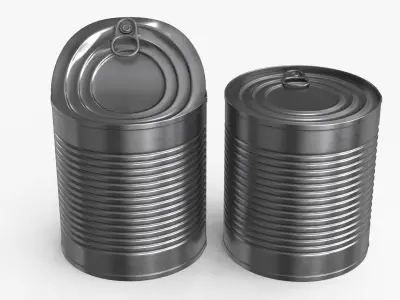 Tin Can v1 Low-poly 3D model