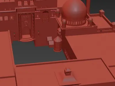  Historic Islamic Palace - Ishak Pasha Palace - Only Model 3D model