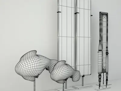 Old Burmese and Thai Decoration 3D model