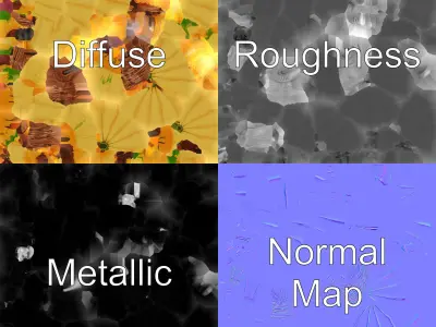 Sunflower Hot Air Balloon 3D model pack Low-poly 3D model