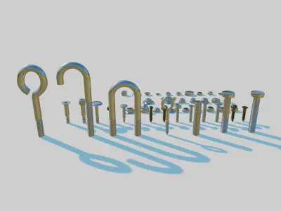 Nuts and Bolts 3D model