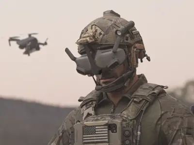 DJI DRONE GOGGLES Low-poly 3D model