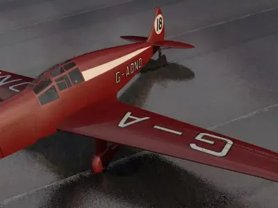 DeHavilland TK2 3D model