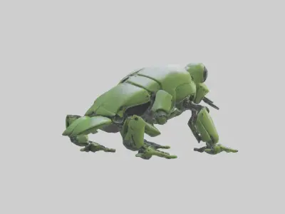 Robot version of a robot frog model 3D model