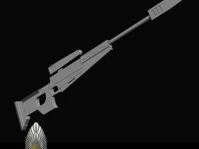 Mandalorian Gar Saxon Mauldalorian Blaster 3D DIGITAL DOWNLOAD 3D print model