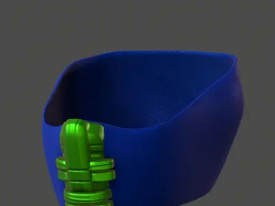 Gas mask helmet 3d model scifi Low-poly  Low-poly 3D model 545