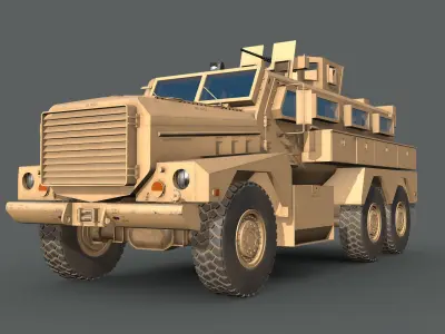 Cougar 6x6 MRAP 3D model
