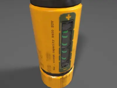 Monsters INC Bottle Low-poly 3D model