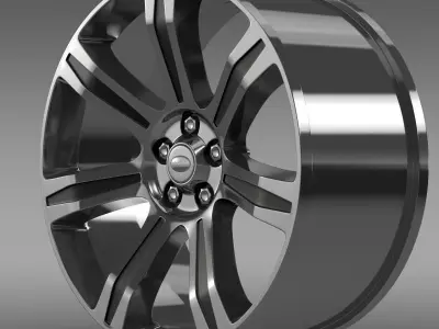 RangeRover Autobiography black rim 3D model