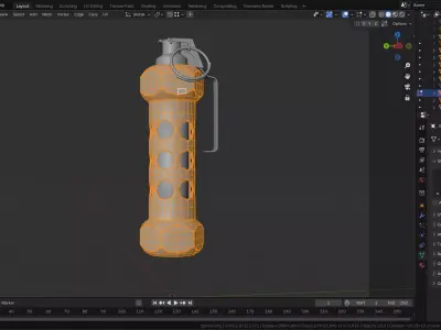M84 stun grenade 3D model