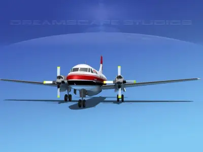Convair CV-580 Conair Firefighter 3D model