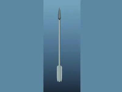Arrow broomstick 3D model