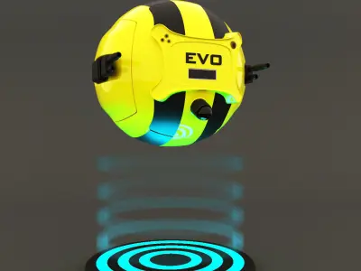 Drone evo ball floating in air 3D model