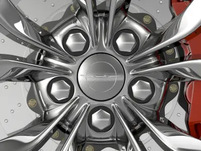 Chrysler 300 Limited 2015 wheel 3D model