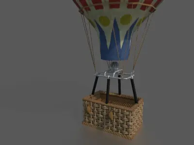 AIR BALLOON Low-poly 3D model
