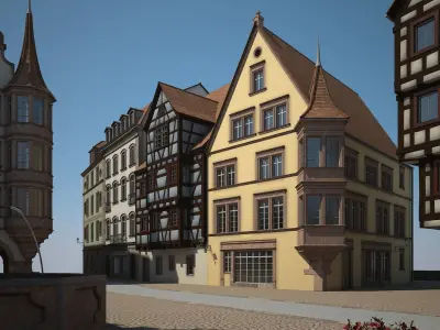 Medieval Village 3D model