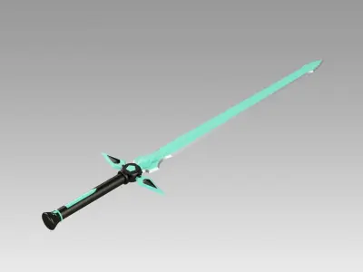 Sao Kirtos Dark Repulser Sword cosplay prop weapon 3D model