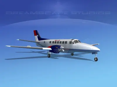 Beechcraft B99 Texair 3D model