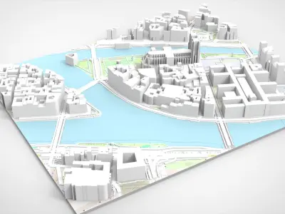 Notre Dame Cathedral Paris France 3D model