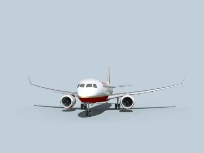 Bombardier CS100 Air Charter America 3D model