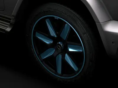 Mercedes Benz EQG 2022 wheel 3D model
