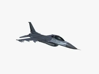 Low Poly F 16 Falcon Low-poly 3D model