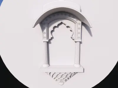 indian jodhpuri stone jharokha 3d modal 3D model