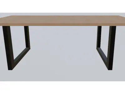 Simple Garden Table  3D model